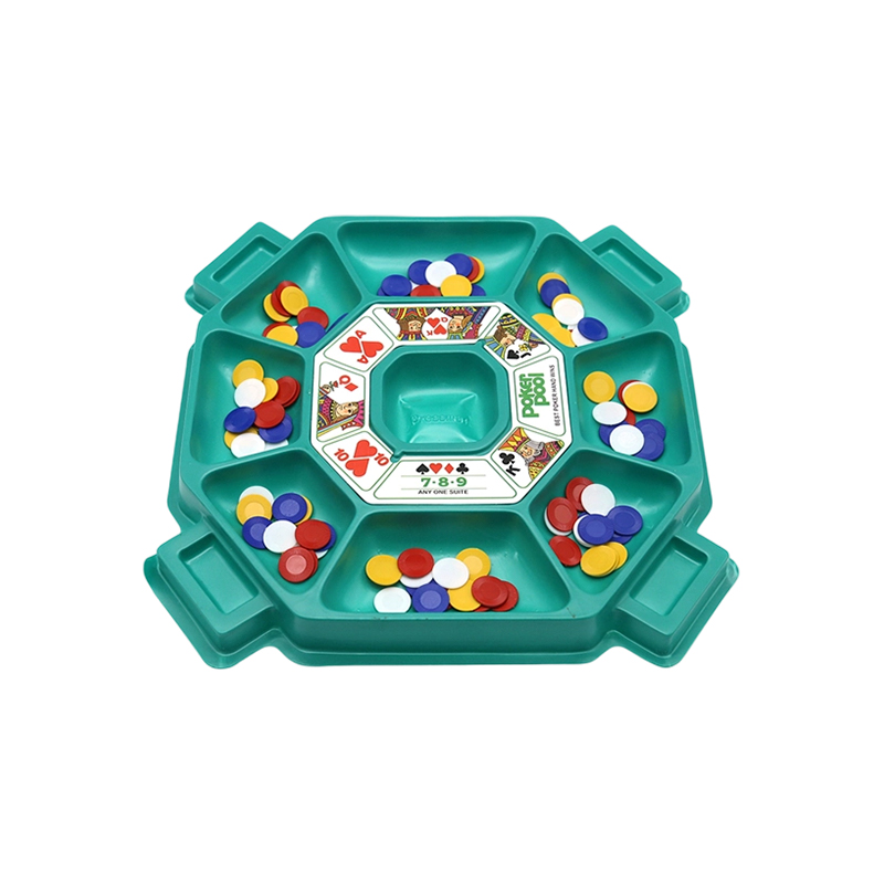 Plateau à jetons de poker classique et ensemble de jetons