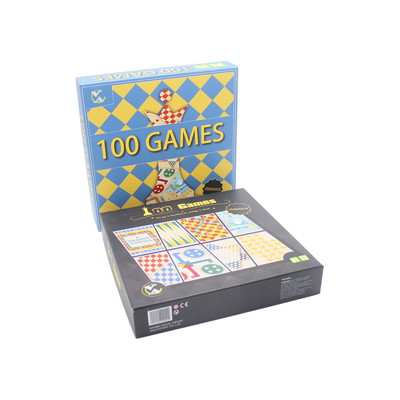 Collection de jeux de société classiques dans un coffret cadeau 100-en-1