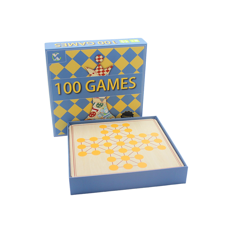 Collection de jeux de société classiques dans un coffret cadeau 100-en-1
