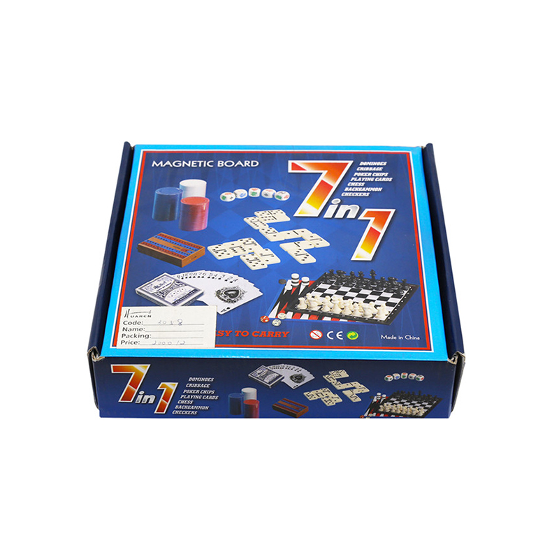 Ensemble multi-jeux classique – Combo échecs, dominos, poker et dames