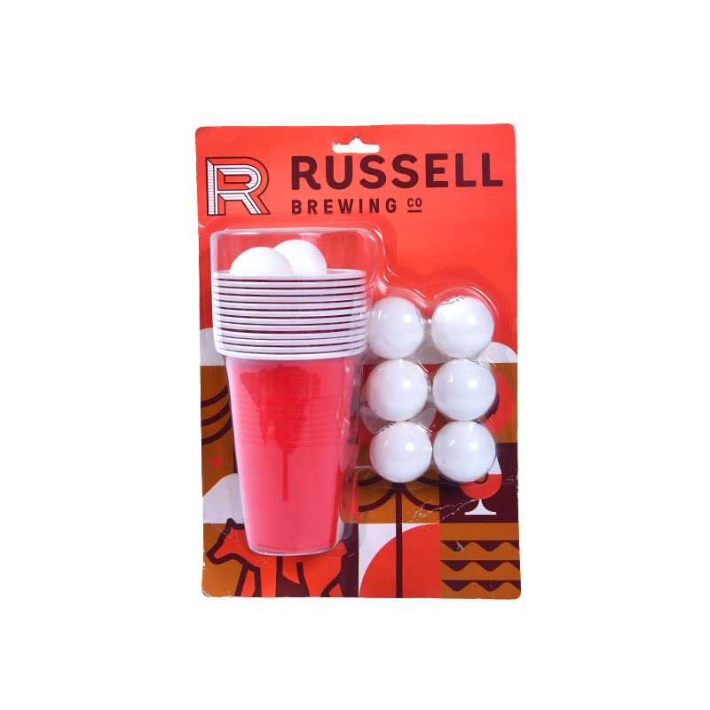 Kit Beer Pong Russell Brewing Co. - Comprend des tasses et des balles