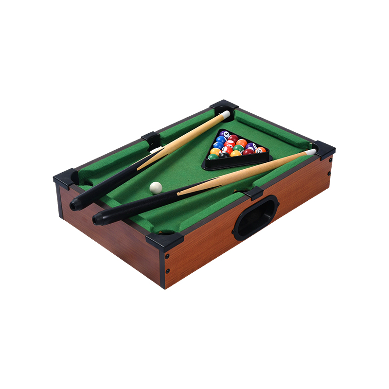 Mini table de billard de bureau – Ensemble de billard compact avec support triangulaire, queues et balles
