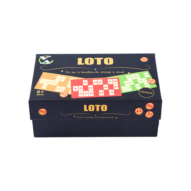 Ensemble de jeu LOTO (style bingo) – Complet avec jetons, cartes et boîte de rangement