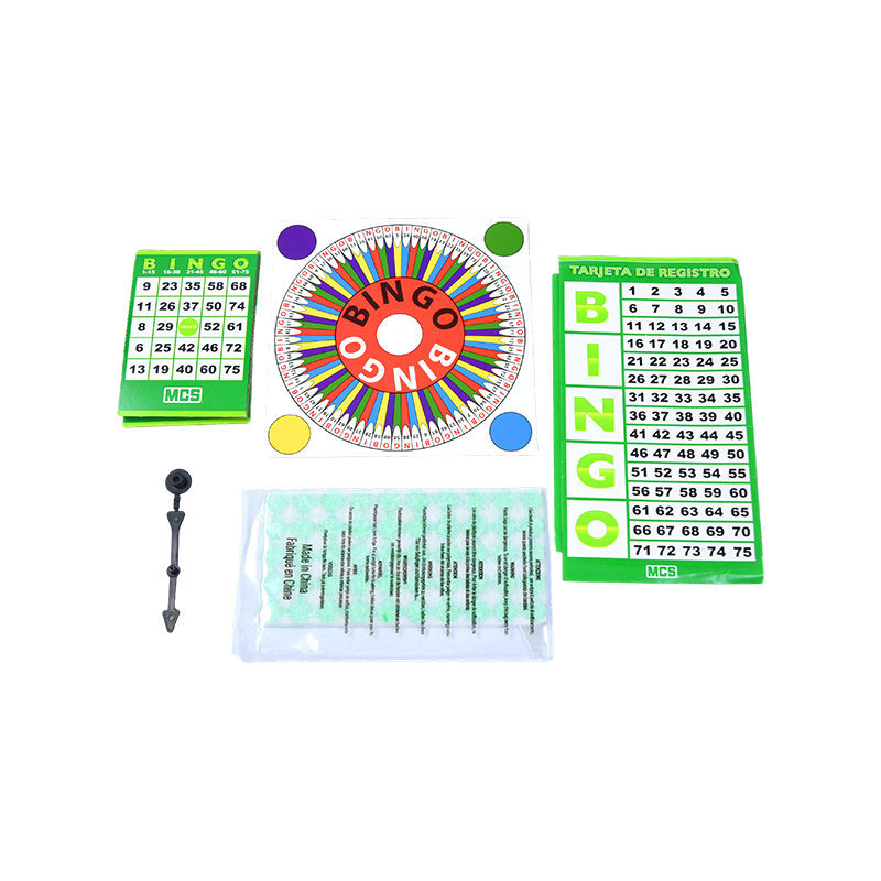 Complet avec tous les composants essentiels, ensemble de jeu de BINGO classique