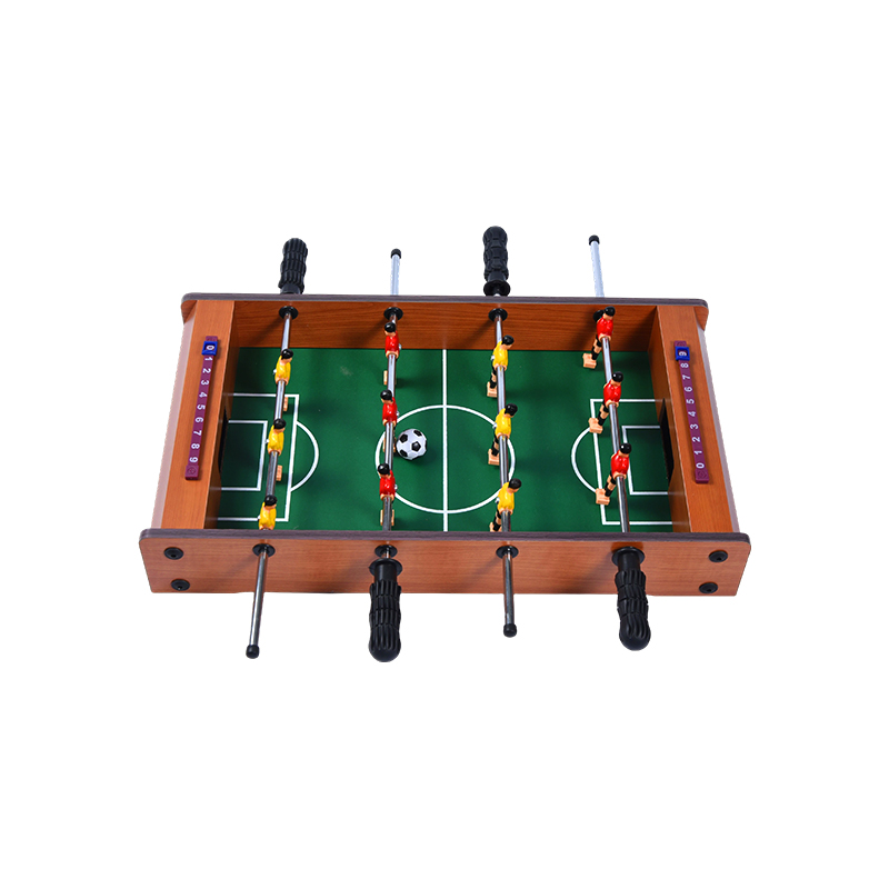 Jeu de football compact avec des joueurs dynamiques et des trackers de scores Table de baby-foot de bureau en bois