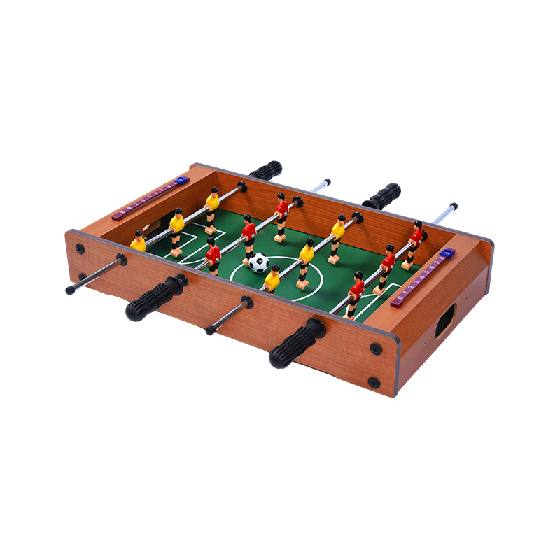 Jeu de football compact avec des joueurs dynamiques et des trackers de scores Table de baby-foot de bureau en bois