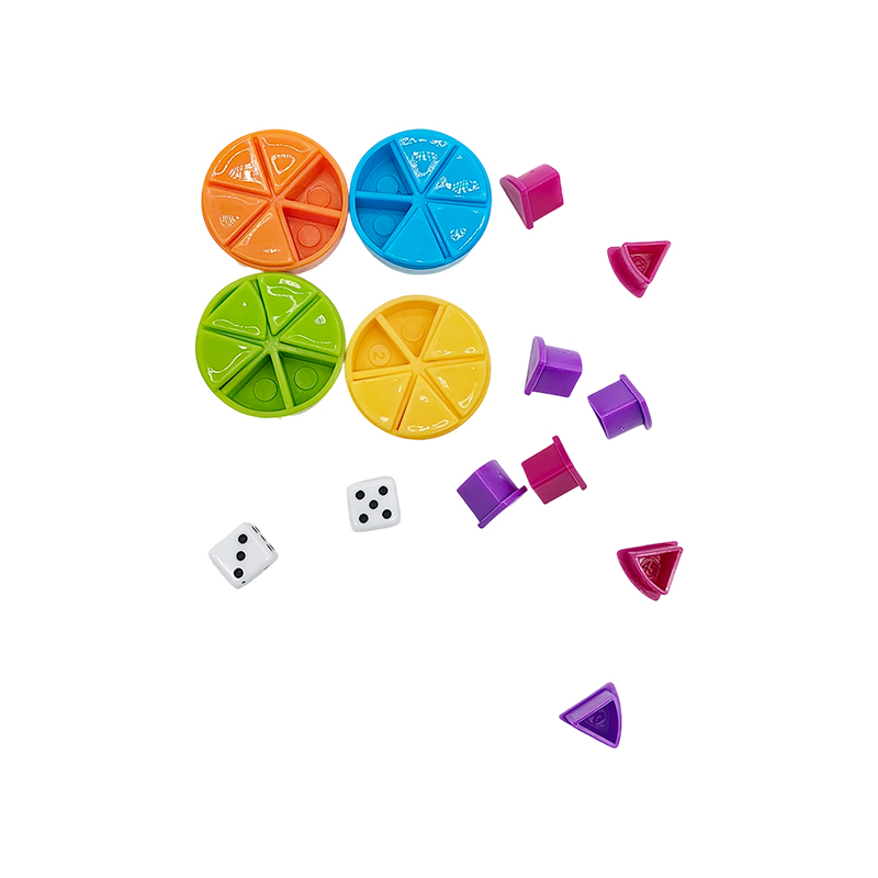 Ensemble de manipulation de fractions arc-en-ciel – Outil d'apprentissage à code couleur