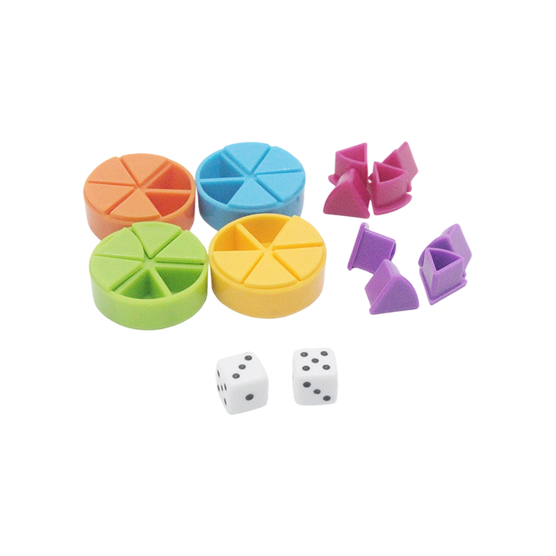 Ensemble de manipulation de fractions arc-en-ciel – Outil d'apprentissage à code couleur