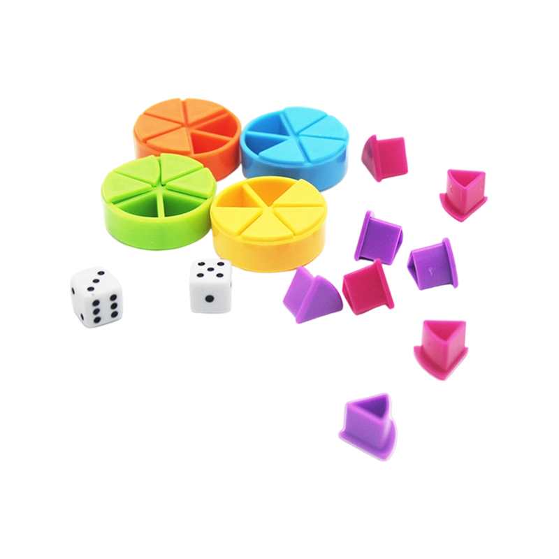 Ensemble de manipulation de fractions arc-en-ciel – Outil d'apprentissage à code couleur