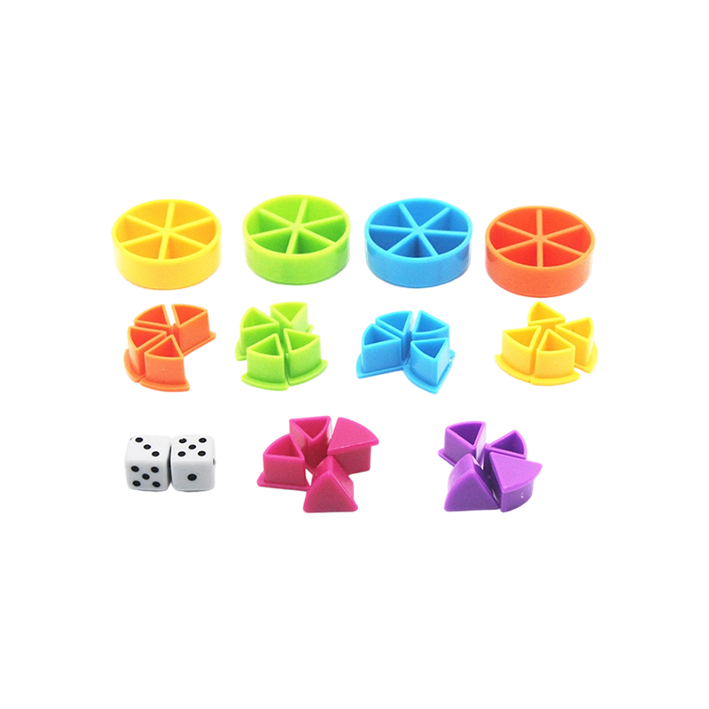 Ensemble de manipulation de fractions arc-en-ciel – Outil d'apprentissage à code couleur
